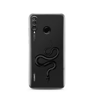 Huawei P30 Lite Uyumlu Baskılı Yumuşak Silikon Şeffaf Telefon Kılıfı