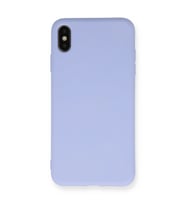 iPhone Xs Max Kılıf Nano İçi Kadife Silikon - Lila