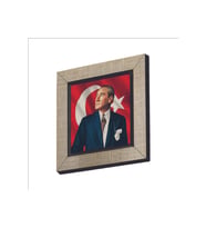 Mustafa Kemal Atatürk Baskılı MDF Magnet 7X7