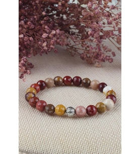 Monkay Jasper Taşı Bileklik - 300031 (Kahverengi)