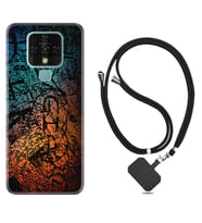 Tecno Camon 16 18P Pova Kılıf Boyun Askılı Silikon İşaretler Tuval 1716