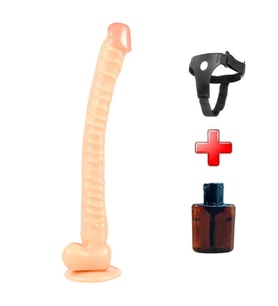 OdinsShop Belden Bağlamalı 40 cm Gerçekçi Uzun & Kalın Dildo Penis