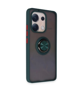 Note 13 4g Kılıf Montreal Yüzüklü  Kapak - Yeşil