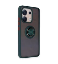 Note 13 4g Kılıf Montreal Yüzüklü  Kapak - Yeşil