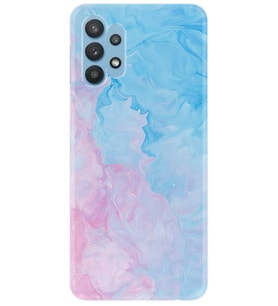 Kılıfland Samsung Galaxy A52 Kılıf Desenli Silikon Resimli Kapak Pink Blue Abstract Kılıf 1385