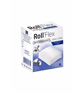 Roll flex Steril Hidrofil Gaz Bezi 7.5 x 7.5 cm