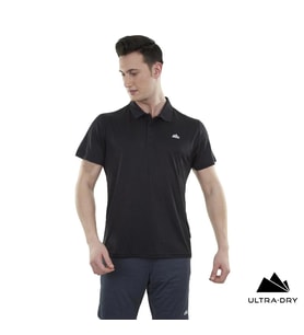 Alpinist Horizons Ultra Dry Erkek Polo T-Shirt Siyah