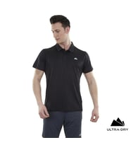 Alpinist Horizons Ultra Dry Erkek Polo T-Shirt Siyah