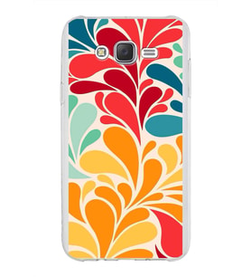 PrintiFy Samsung Galaxy J7 ile Uyumlu 1mm Slim Fit Retro Colors 5 Baskılı Şeffaf  Kılıf