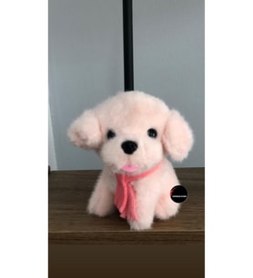 Sevimli Dil Çıkaran Köpek Peluş Oyuncak Anahtarlık Hediyelik Uyku Arkadaşı 15 Cm (Çok Renkli)
