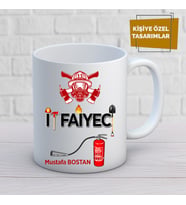 itfaiyeci özel tasarım kupa bardak