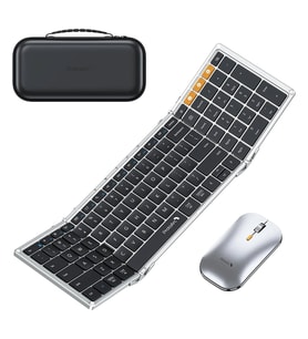 ProtoArc XKM01 Siyah-Gümüş Kablosuz Klavye Mouse Seti (CP016850)