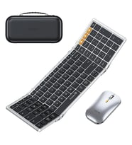 ProtoArc XKM01 Siyah-Gümüş Kablosuz Klavye Mouse Seti (CP016850)