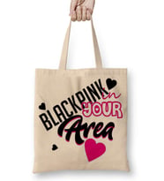 Blackpink Blackpınk Bez Çanta Uzun Saplı