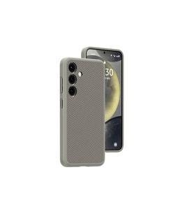Samsung Galaxy S24 Plus Uyumlu Kılıf M-safe Şarj Özellikli Karbon Fiber Görünümlü Zore T-Karbon Kapak (Gri-Gri)