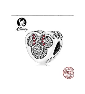 Disney Minnie Mouse Kalp Zirkon Taş Model Charm
