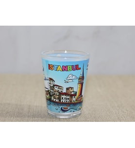 İstanbul Temalı Cam Shot Bardak Alk4358