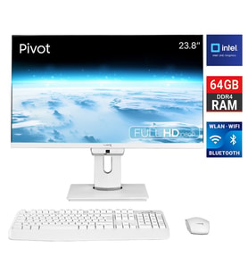 Turbox TAxPro65 i7 14700 64GB DDR4 1TB M.2 NVMe 23.8 inç FHD Pivot BTH Webcam WiFi All in One PC