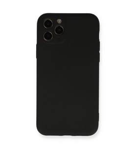iPhone 11 Pro Kılıf Nano İçi Kadife Silikon - Siyah