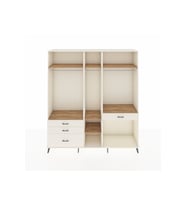 Hyperion Dolap 7 Raflı 4 Çekmeceli 3 Askılı 220x44x243 Aytaşı-Çam/Aytaşı