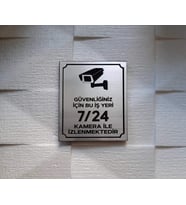 Güvenlik Kamerası Uyarı Levhası