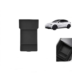 Tesla Model Y Juniper Uyumlu Orta Konsol Düzenleyici Raf Saklama Kutusu Siyah