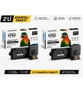 TK-5230K Kyocera ECOSYS P5021cdw Siyah Muadil Toner - 2'li Avantaj Paket