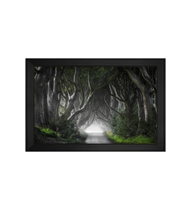 Manzara Temalı Kanvas Tablo 50 x 70 cm Siyah Çerçeve