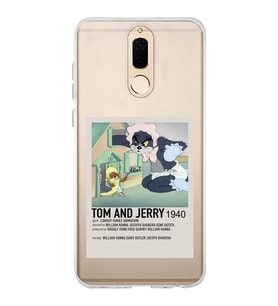 Huawei Mate 10 Lite Uyumlu Tom ve Jerry Desenli Şeffaf Telefon Kılıfı