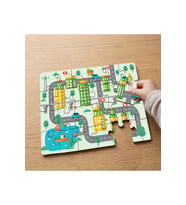 Şehir Trafiği Tasarımlı 24 Parça Ahşap Çocuk Puzzle MPK1065