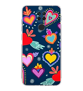 PrintiFy Xiaomi Redmi Note 9 ile Uyumlu Retro Color 3  Kamera Korumalı Şeffaf  Kılıf