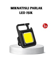 USB Type-C Şarjlı Mini Fener – Manyetik, Katlanabilir ve Şişe Açacaklı Tasarım