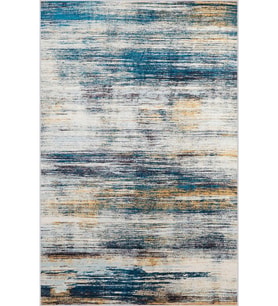 Eliana Home Baskılı, Yıkanabilir Kaymaz Taban Salon Halısı LNA0596 100x150 cm (Mavi)