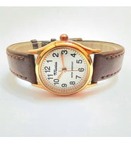 Marlas Retro Kadın Saati, Vintage Tasarım, Klasik Tasarım, Rose Gold Rengi, Minimal, Kayışlı, İkonik