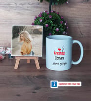 Anestezi Uzmanı Fotoğraflı Dekoratif Taş, Kupa Bardak Beyaz Hediye Anestezi Uzmanına Tıp Bayramı Hediyesi (Model 1)