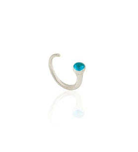Kadir Jewellery 925 Ayar Gümüş Kaplama Zirkon Taşlı Ayarlanabilir Kadın Minimal Yüzük