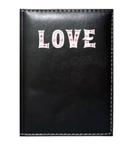 PROMOSYON DENİZİ  I LOVE YOU 4 GÖRSELLİ SİYAH RUHSAT KABI
