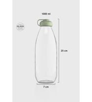 Renga Milky 1000 ml Cam Şişe 181009 Toz Pembe (Pastel Yeşil)