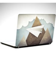 Dağ Minimal Laptop Sticker 10 İnch (25X19CM)