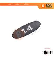 Renault Clio MK2 II BB CB Kangoo MK1 FC KC 7700422223 İçin Siyah 1.4 Kapı Bandı Çıta Yazısı