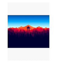 Firewatch - Manzara 4 Tablo Ahşap Poster Dekoratif