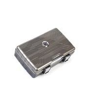Conquistador Gunmetal Siyah 10 Kapasite Seyahat Humidor Puro Kutusu CNQ-009