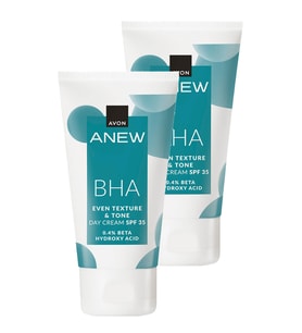 Anew BHA Cilt Tonu Görünümünü Düzgünleştiren Gündüz Kremi Spf 35 50 Ml. İkili Set