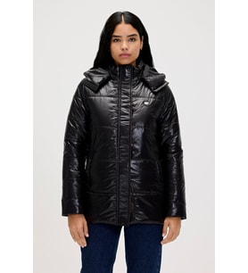Bad Bear Jolene Puffer Coat Kadın Mont (Siyah)