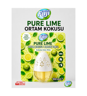 Ilgaz Fuji Limon Kokulu Araç, WC, Oda ve Ortam Kokusu 100 ml Pure Lime Kalıcı Kavanoz Koku