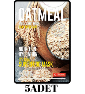 DERMAL 5 ADET Superfood Yulaf Yüz Maskesi I Besleyici ve Nemlendirici 