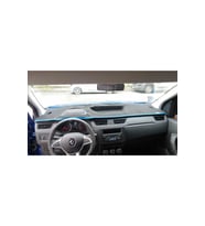 2020+ Modellerine Uygun Renault Kangoo Express Torpido Koruma Halısı Siyah Kenar Renk Mavi
