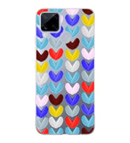 PrintiFy Realme C15  ile Uyumlu 1mm Slim Fit Water Color 1 Baskılı Şeffaf  Kılıf