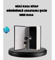 Anahtarlı Gizli Kitap Kasa – Metal İç Yapı Kamuflajlı Sözlük Tasarım