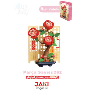 JAKİ Plante Serisi Gül Modeli 262 Parça Oyucak Yapım Seti -FFDK001